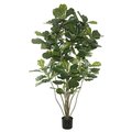 Dare2Decor 5 in. Potted Fiddle Tree with 168 Leaves, Green DA2043194